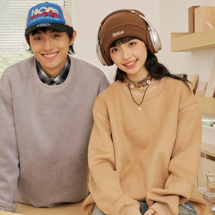 スウェットメンズ ゆったりシルエットカジュアルスウェット