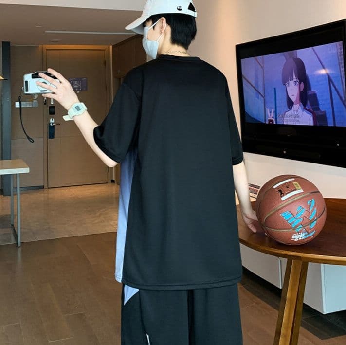 スウェットメンズ グラデーションスポーツセットアップ