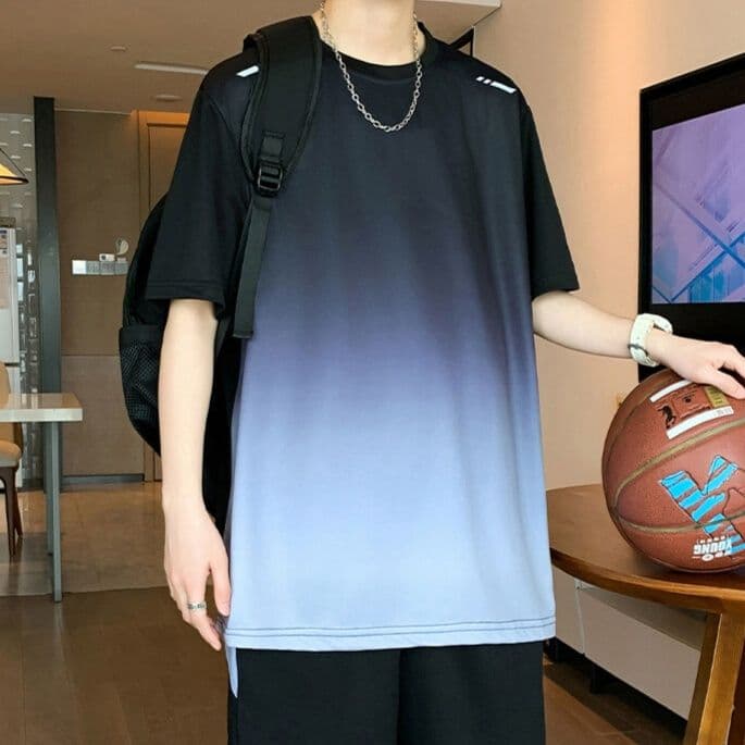 スウェットメンズ グラデーションスポーツセットアップ
