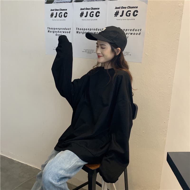 ゆったりカジュアルオーバーサイズスウェット