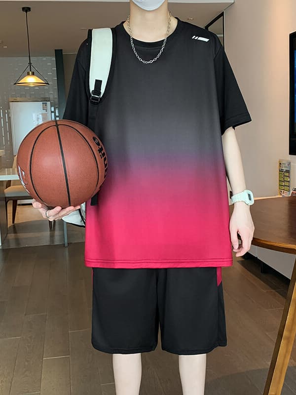 スウェットメンズ グラデーションスポーツセットアップ