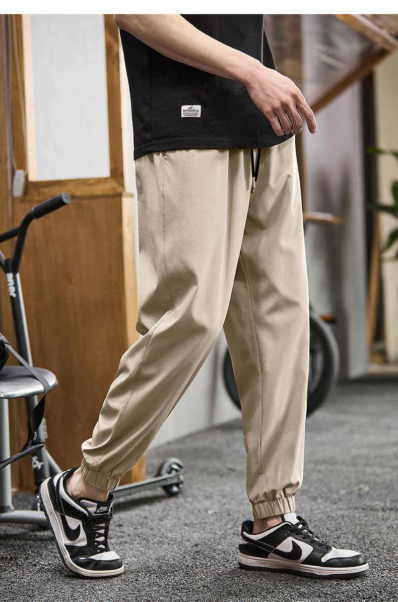 スウェットメンズ シンプル裾絞りスウェットパンツ