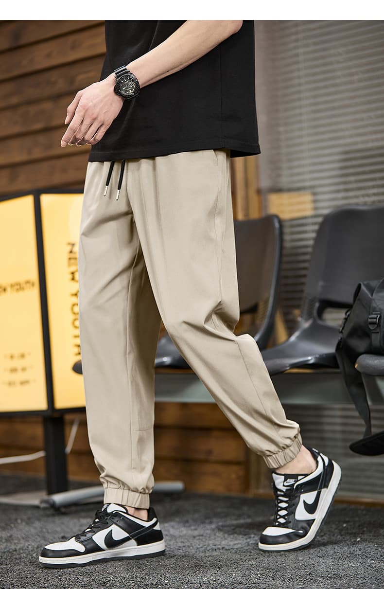 スウェットメンズ シンプル裾絞りスウェットパンツ