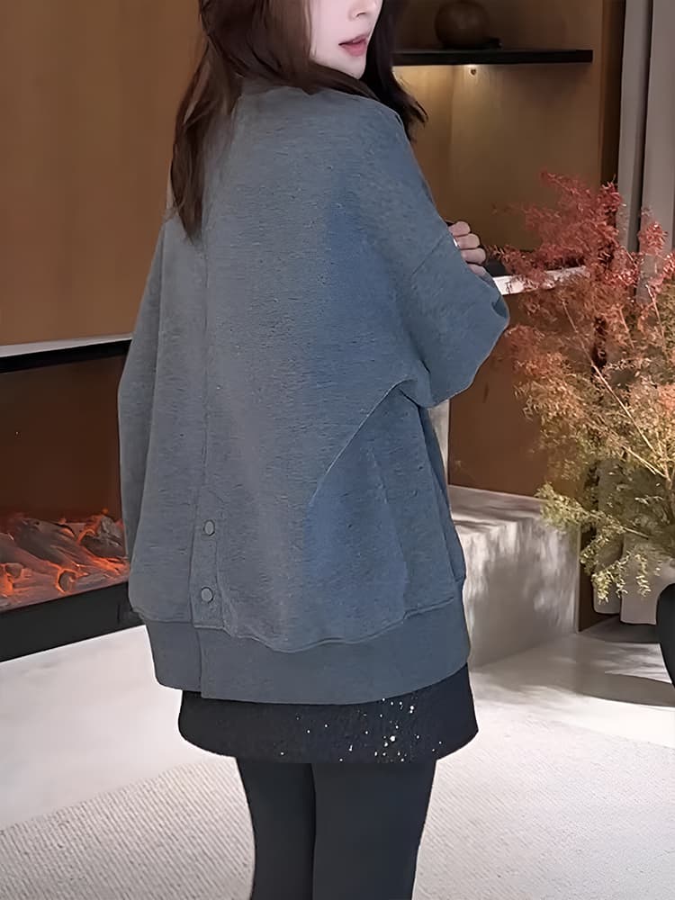 スウェットメンズ ゆったりシンプル オーバーサイズスウェット