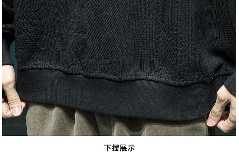 スウェットメンズ スウェットメンズ 立体模様のワイドシルエットスウェット