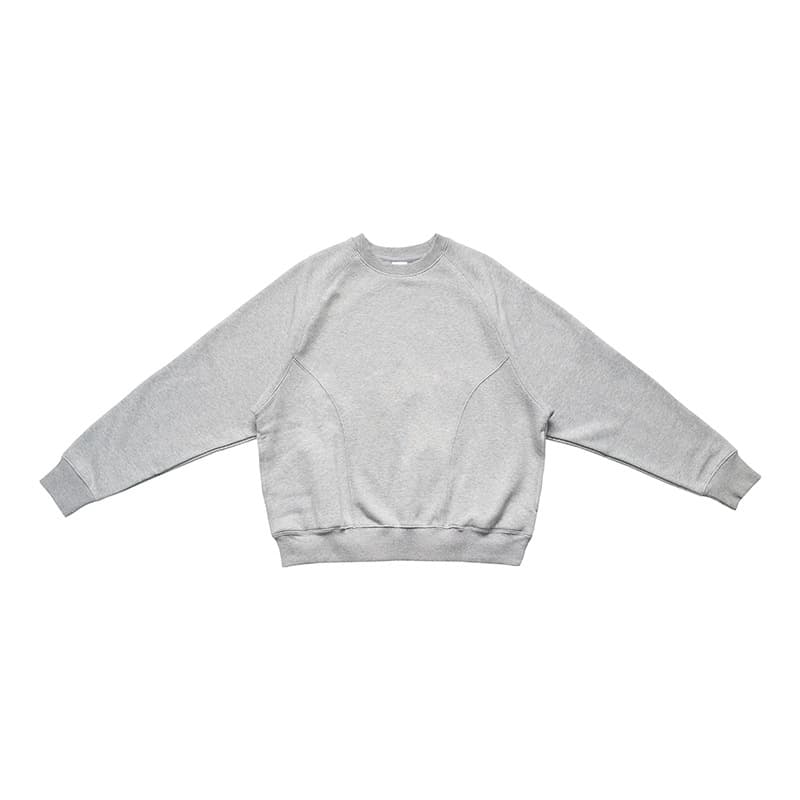 スウェットメンズ ゆったりシルエット丸首トレーナー